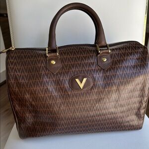 Authentic Mario Valentino Monogram Handbag Very Good Preloved Condition
